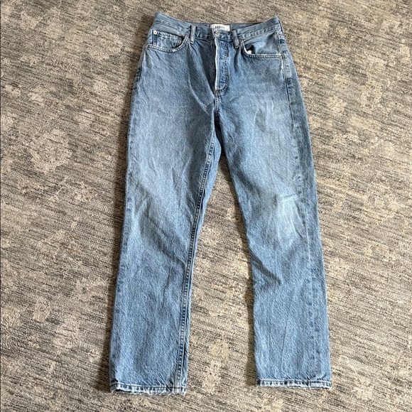 Agolde Denim - Agolde women’s Blue Jeans - size 25 - Riley - button fly